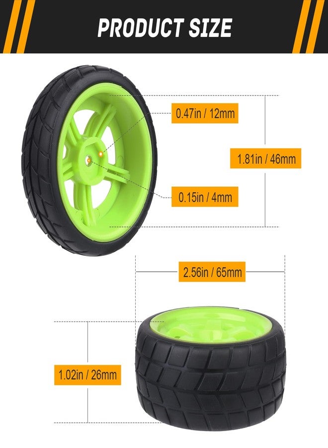 CrazyHobby RC On-Road Tires and Wheels with 12mm Hex for 1/10 Traxxas 4Tec 2.0 3.0 HPI Racing RS4 HSP 94123 MST Tamiya Kyosho 1/14 WLtoys 144001 Drifting Touring Car, 4pcs - Image 2